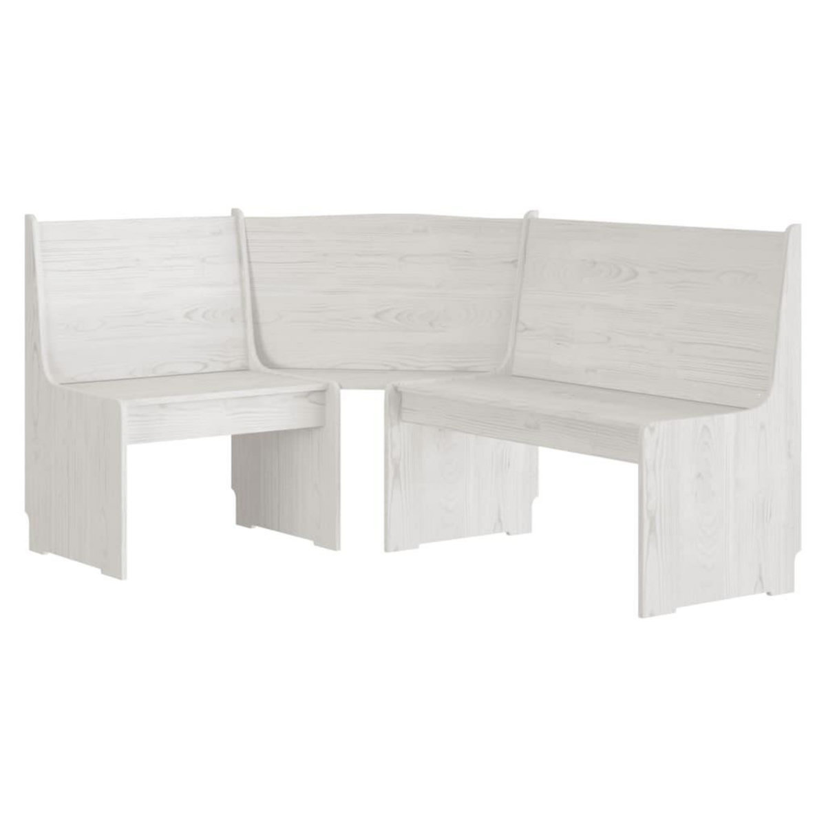 VIDAXL Ensemble a manger REINE 3 pcs blanc bois de pin massif