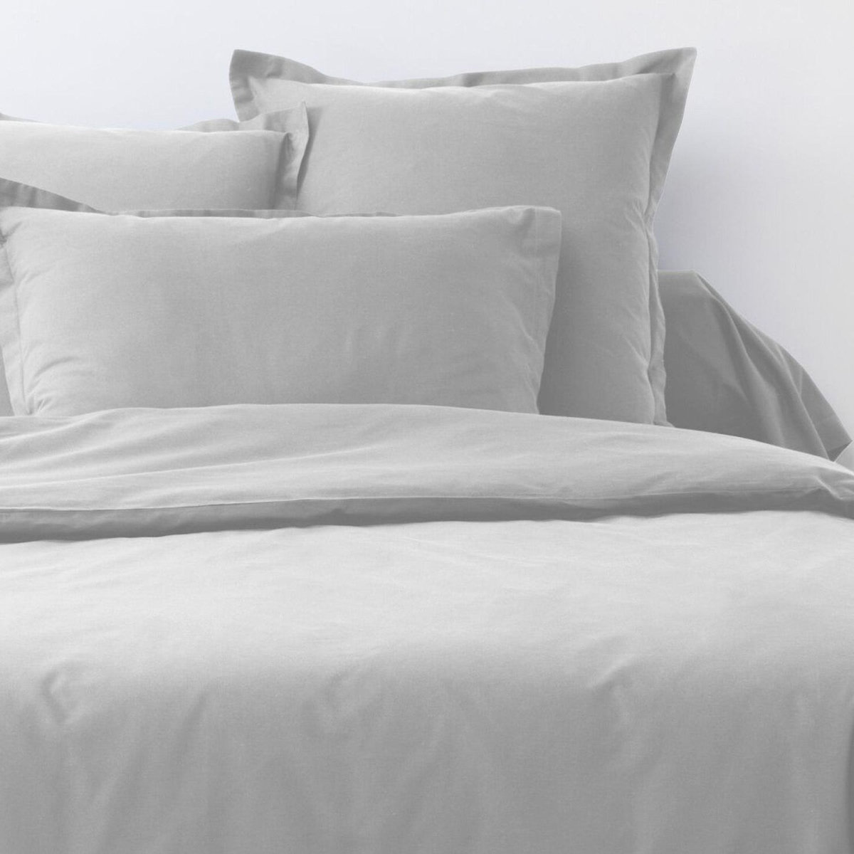 ATELIER DU COTON Parure de drap et drap housse coton 57fils uni
