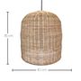 Voir la diapositive 4 : Lumisky Suspension solaire bohème GIACOMO Beige Rotin H45cm