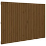Voir la diapositive 2 : VIDAXL Tete de lit murale Marron miel 159,5x3x110cm Bois massif de pin