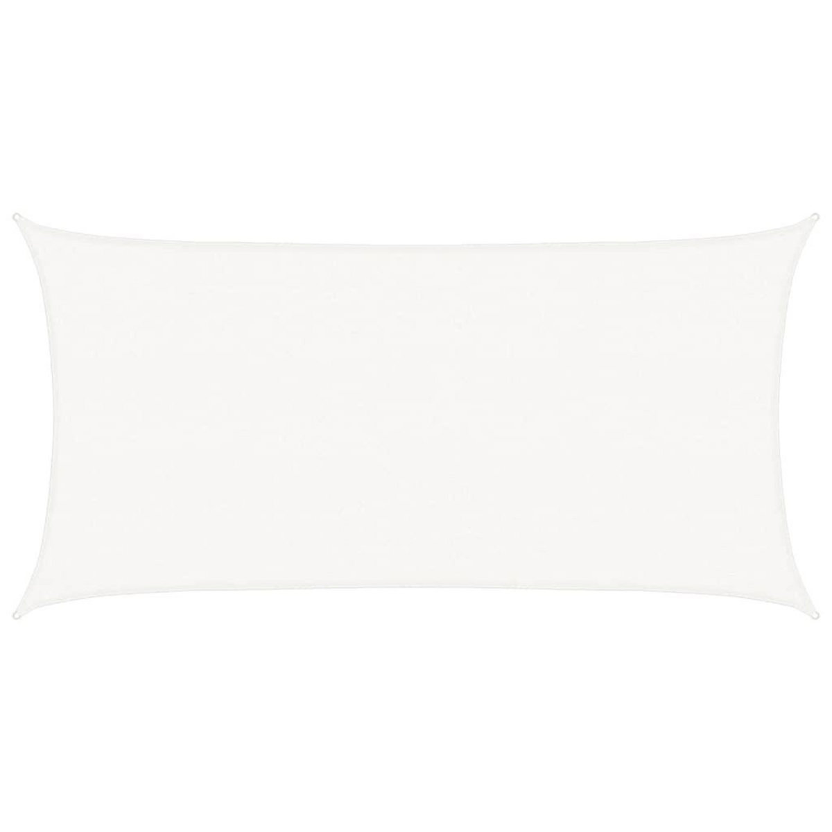 VIDAXL Voile d'ombrage PEHD Rectangulaire 2 x 4 m Blanc