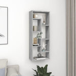 VIDAXL Etagere murale Sonoma gris 36x16x90 cm Bois d'ingenierie