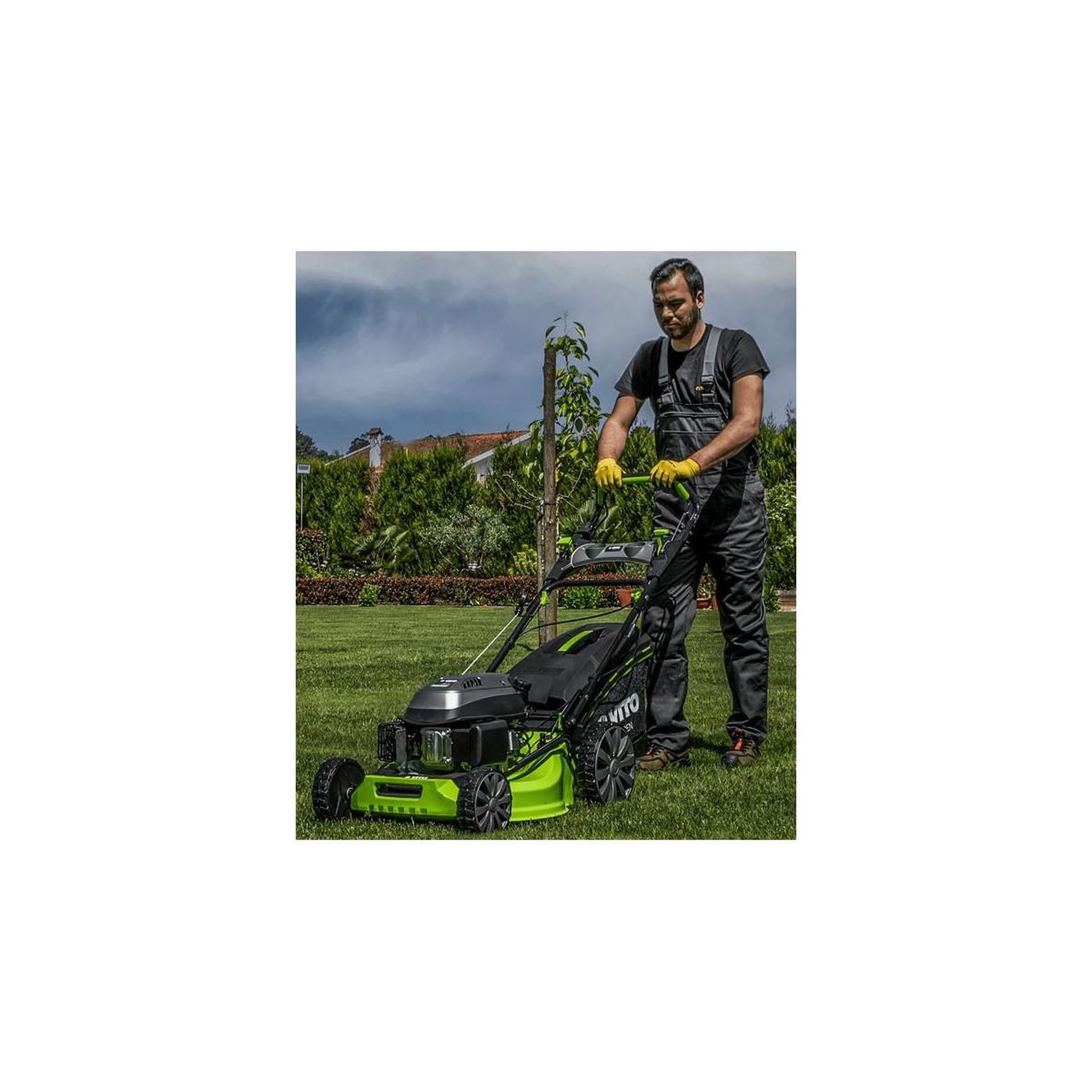 Voir la diapositive 4 : VITO Garden Tondeuse à gazon autotractée 6,5 cv pelouses 2000m2 mulching bac 65l vito