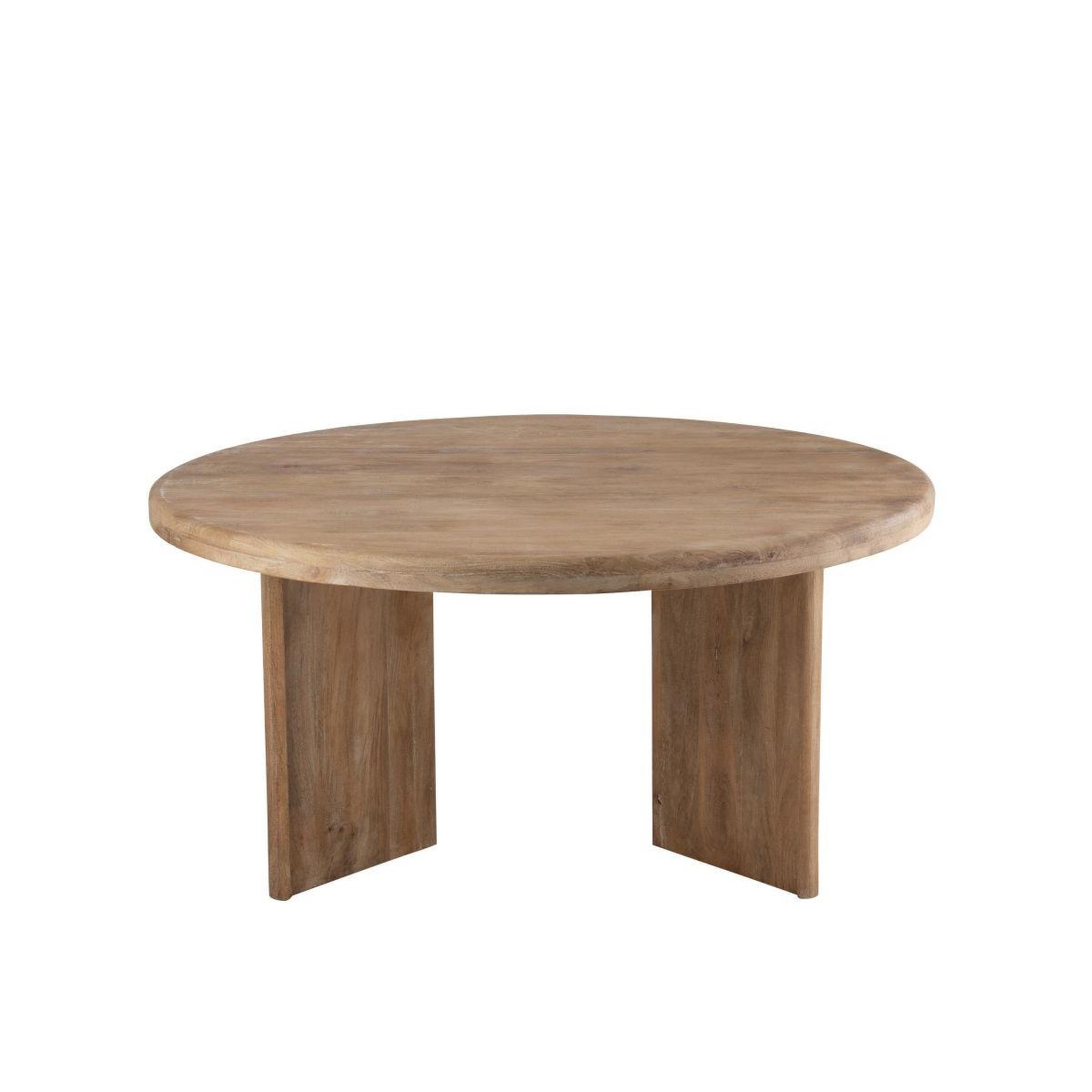 Voir la diapositive 3 : J-LINE Table à manger en bois  latasha  150cm naturel