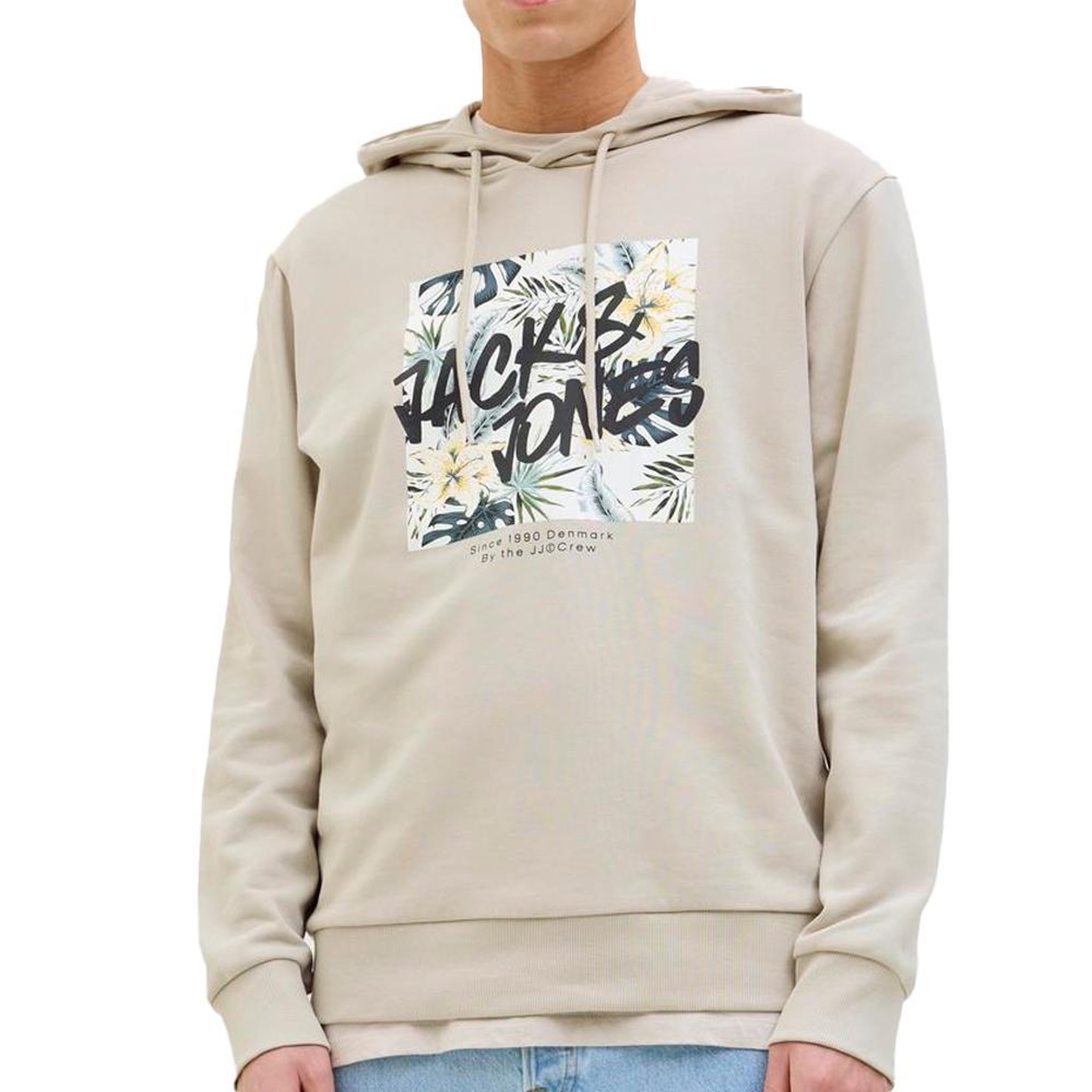 Jack & Jones Sweat à Capuche  Homme Jack & Jones Hawaii. Coloris disponibles : Beige