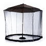 Voir la diapositive 1 : OUTSUNNY Moustiquaire cylindrique pour parasol 3 m diamètre avec fermeture éclair et lestage noir