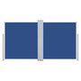 Voir la diapositive 4 : VIDAXL Auvent lateral retractable Bleu 120 x 600 cm