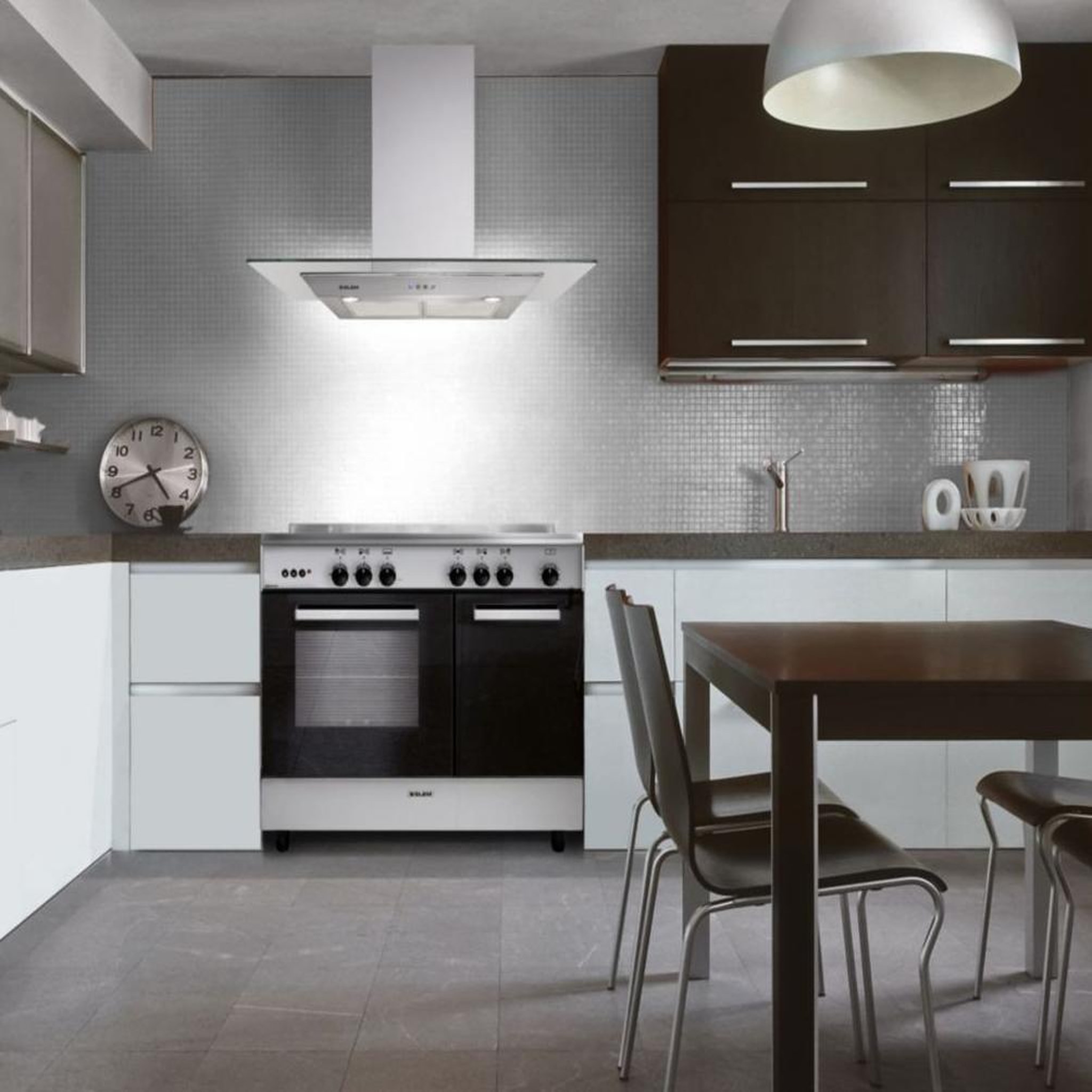 Voir la diapositive 6 : Glem Piano de cuisson gaz 66l 5 feux inox/noir - ga960pcgix