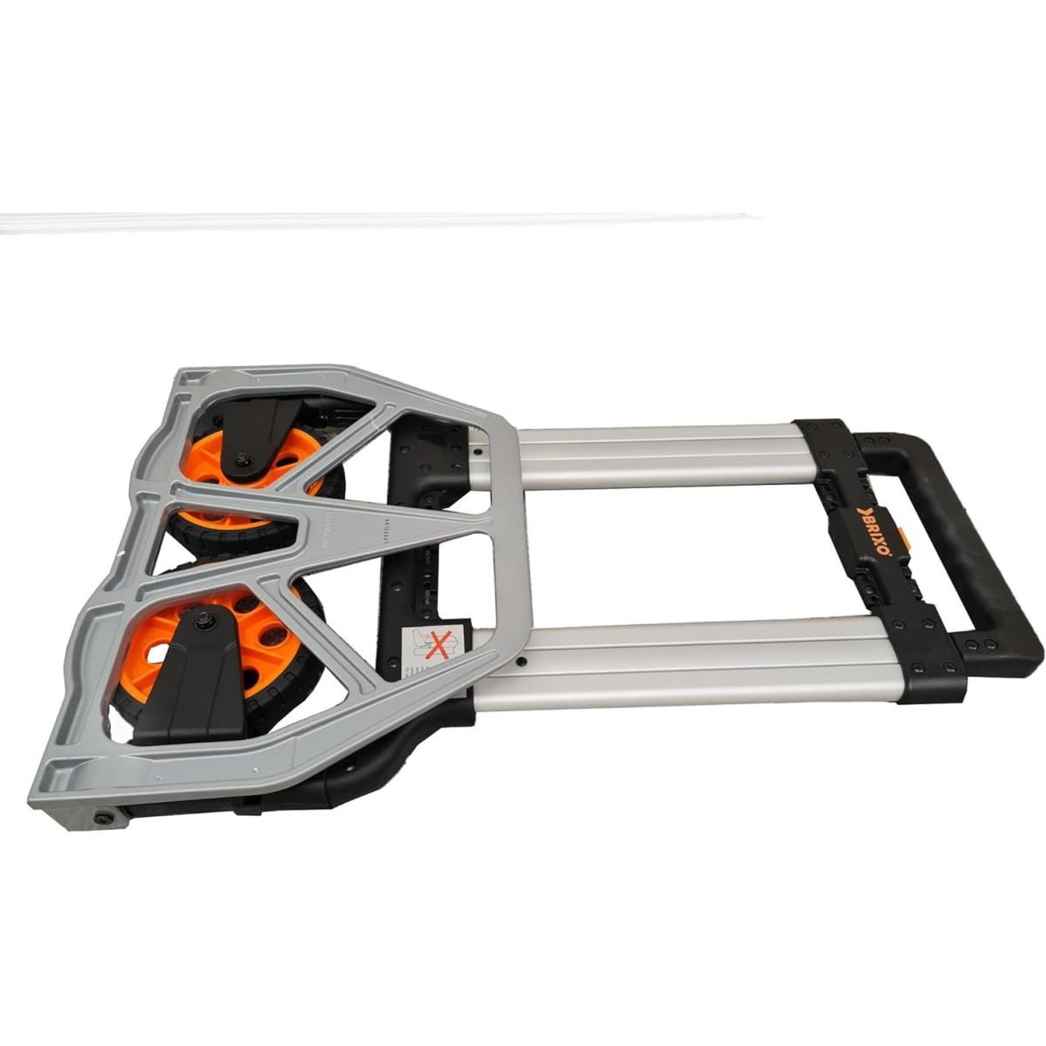 Voir la diapositive 5 : BRIXO Chariot diable pliable 125kg aluminium professionnel kompact brixo