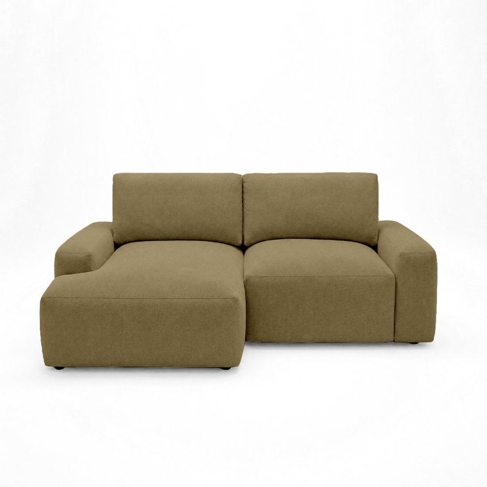 Voir la diapositive 1 : BEST MOBILIER Tama - canapé d'angle gauche 4 places convertible avec coffre en tissu