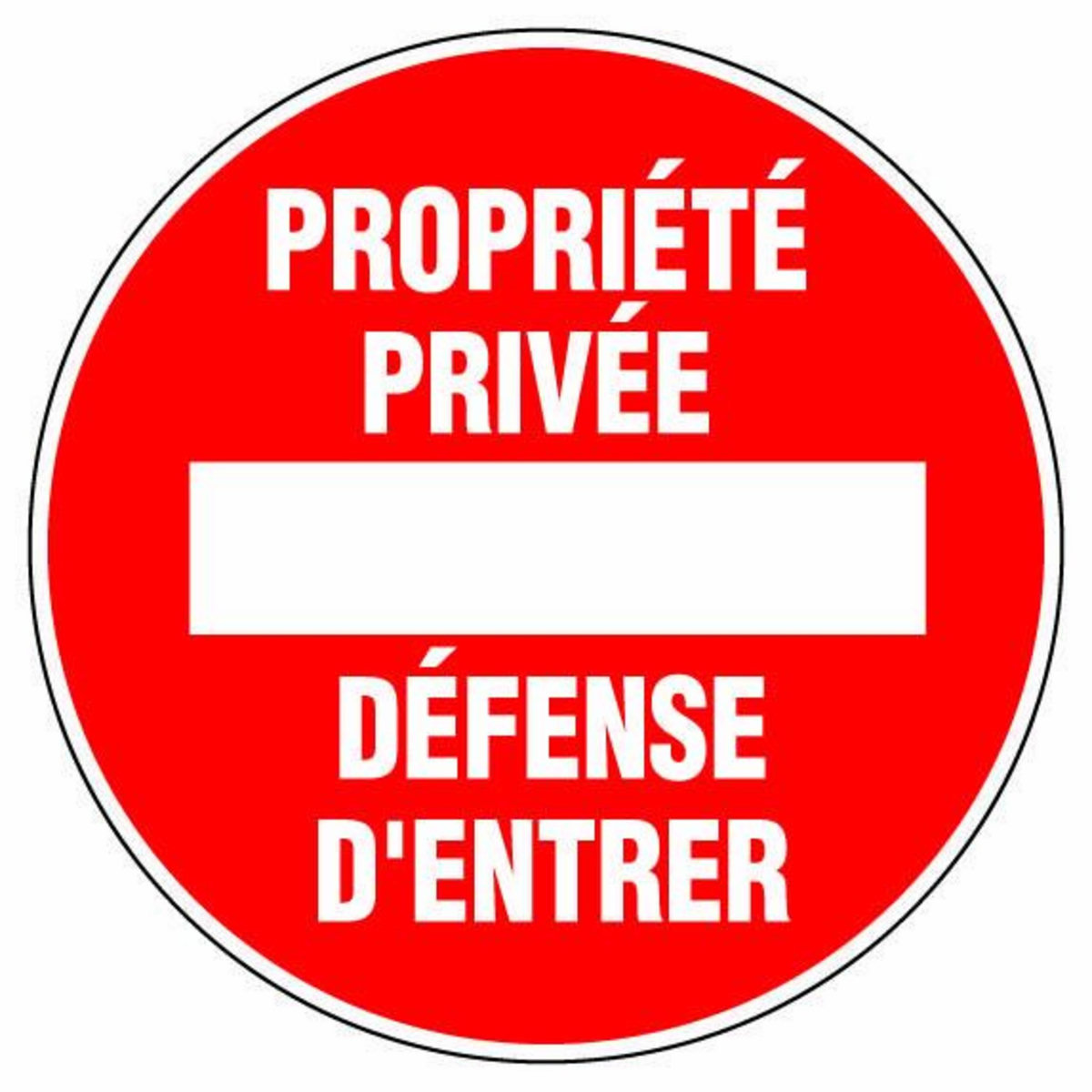 OUTIFRANCE Panneau signalisation  Proprieté privée