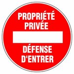 OUTIFRANCE Panneau signalisation  Proprieté privée