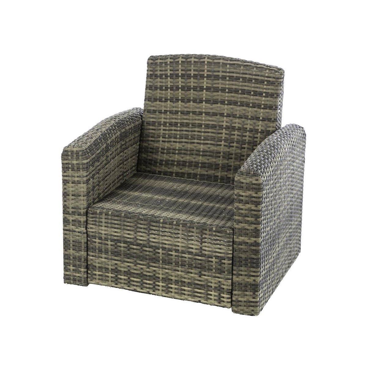 HESPERIDE Fauteuil de jardin en résine tressée Polynesia Naturae - Hespéride