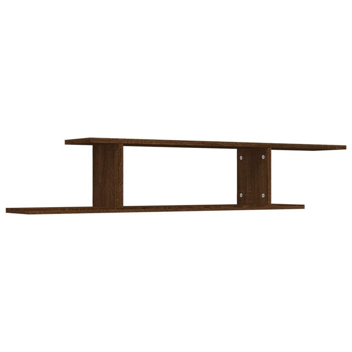 VIDAXL Etagere TV murale Chene marron 125x18x23 cm Bois d'ingenierie