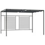 Voir la diapositive 1 : VIDAXL Belvedere avec auvent retractable 4x3x2,3 m Anthracite 180 g/m^2