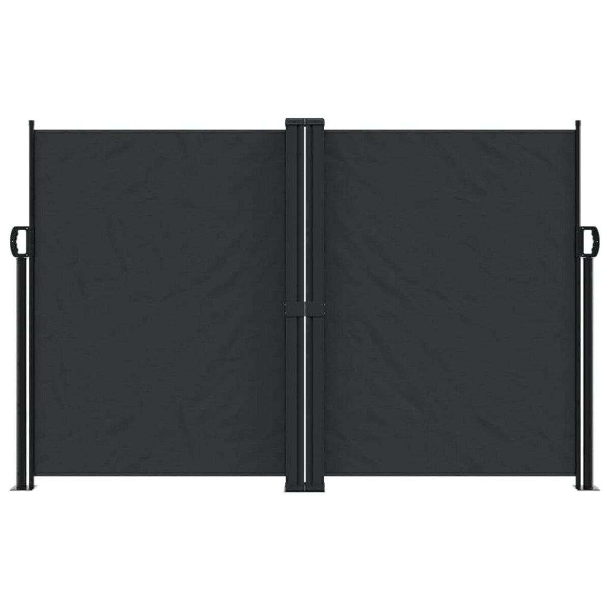 VIDAXL Auvent lateral retractable noir 160x1200 cm