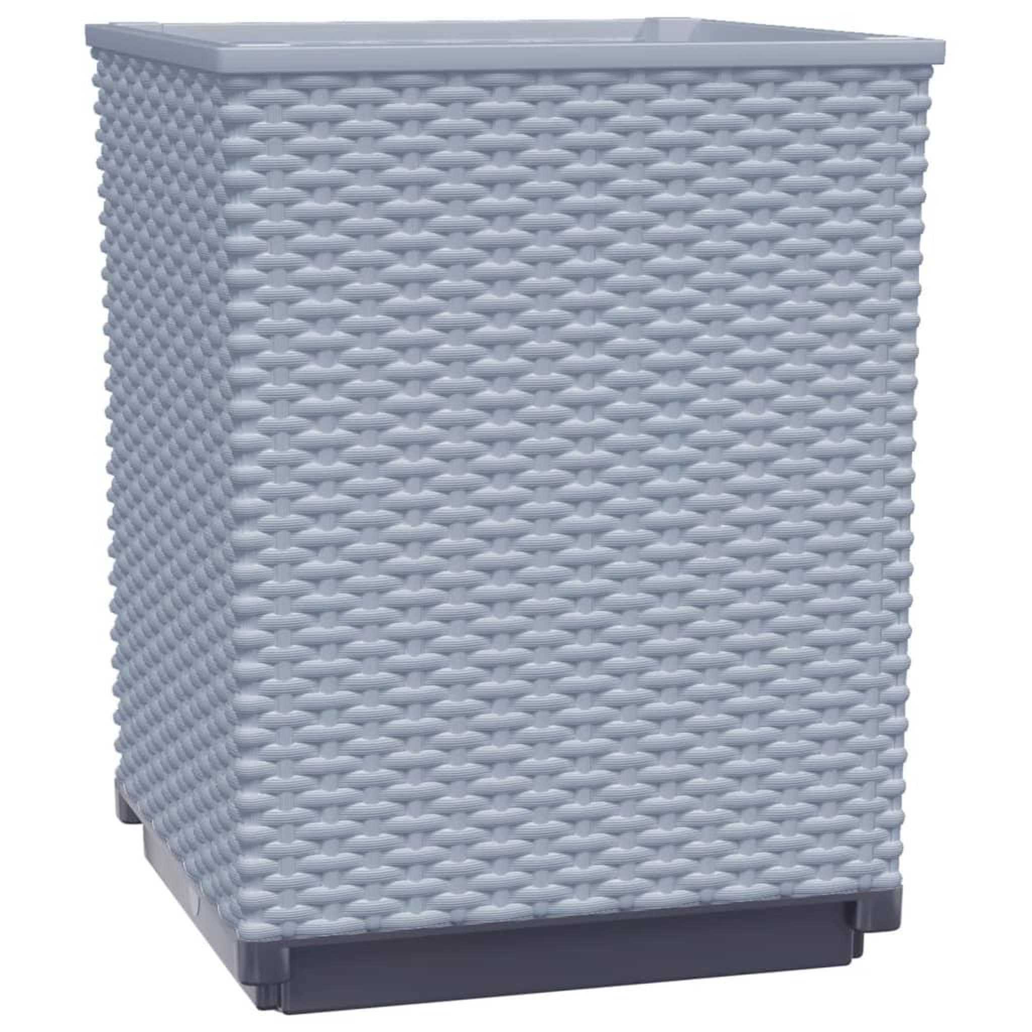 Voir la diapositive 4 : VIDAXL Jardinieres 2 pcs gris clair 30x30x37 cm polypropylene