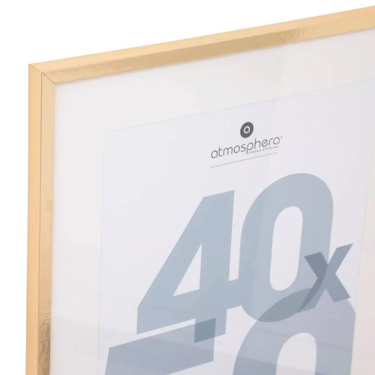 ATMOSPHERA Cadre Photo en Verre  Manu  40x50cm Or