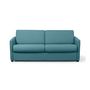 Voir la diapositive 1 : Canapé convertible 140 cm  système couchage express 3 places en tissu Gris clair ALICE 