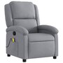 Voir la diapositive 3 : VIDAXL Fauteuil de massage inclinable Gris clair Tissu