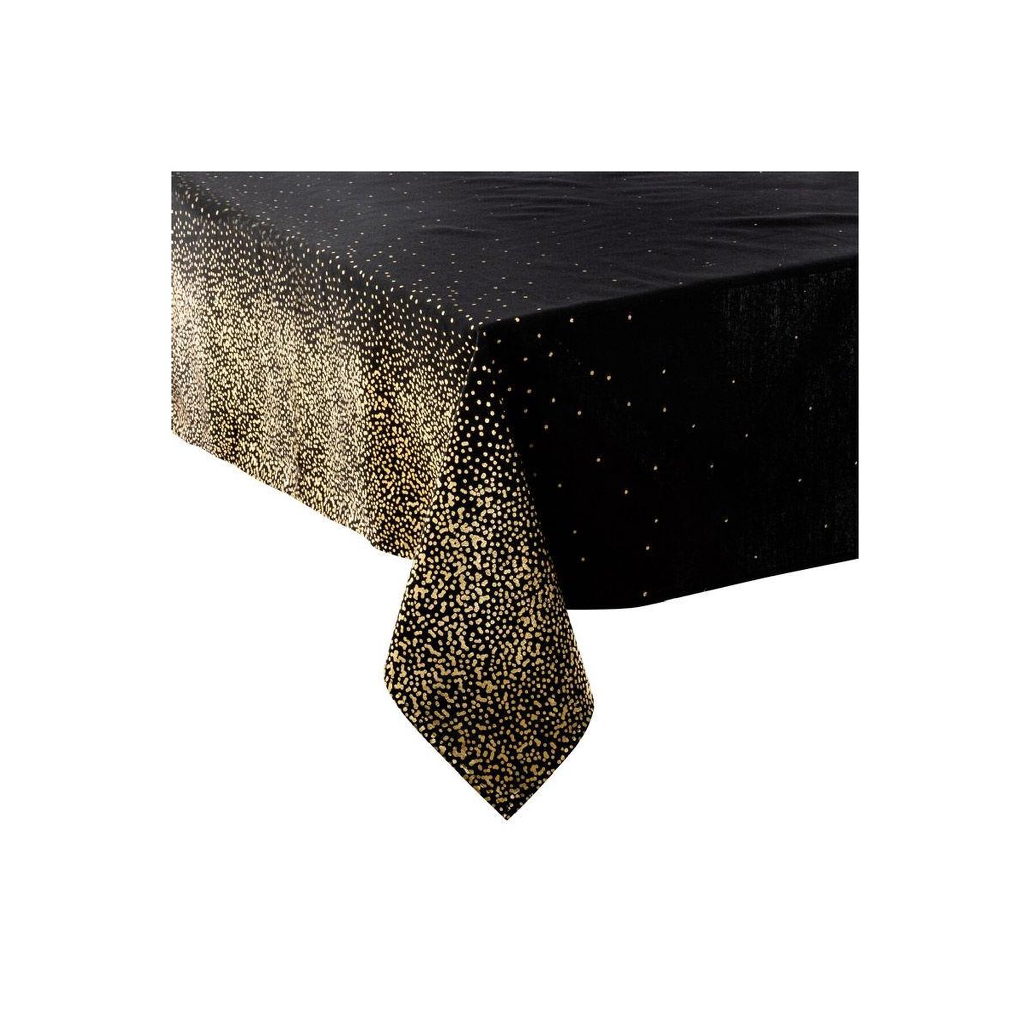 FEERIC LIGHT & CHRISTMAS Nappe imprimée léopard  colorama  140x240cm noir & or