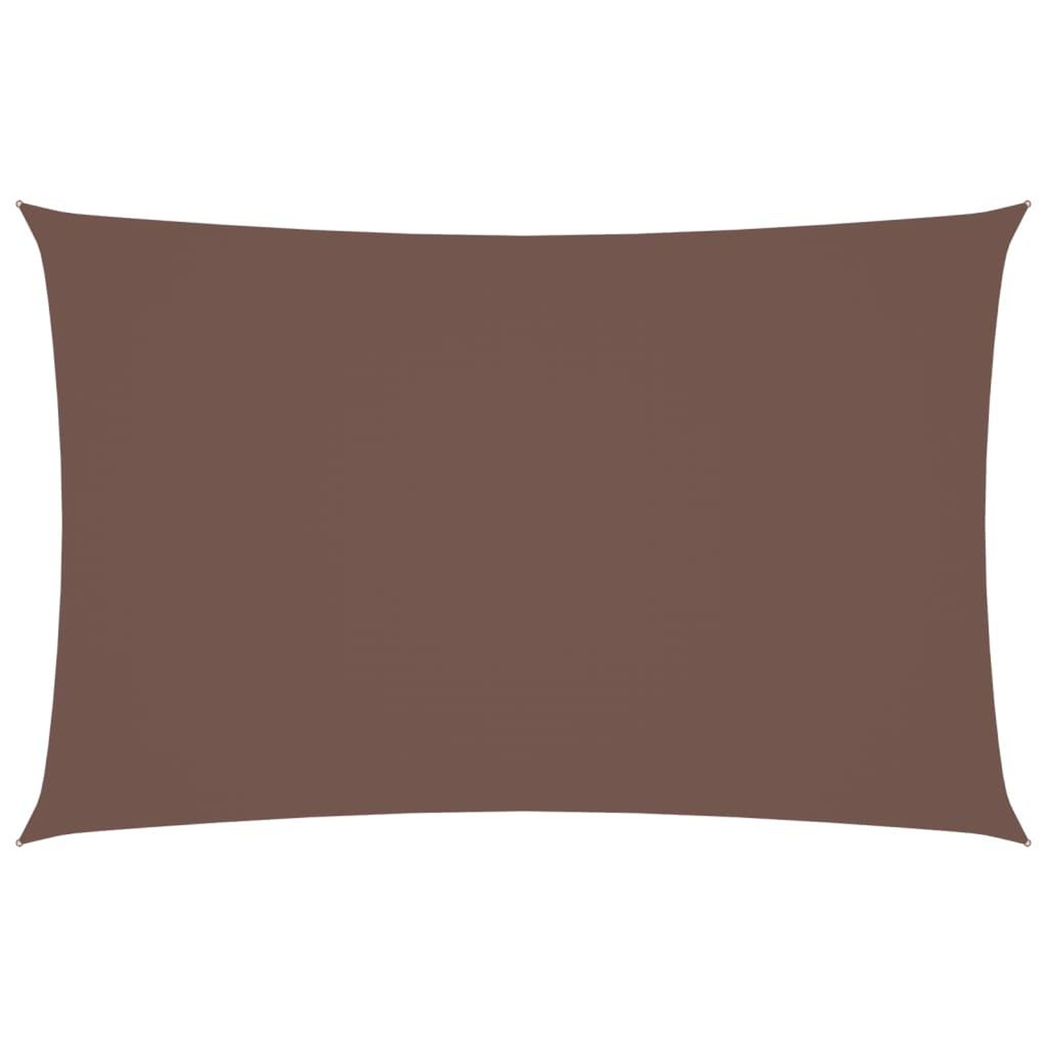 Voir la diapositive 2 : VIDAXL Voile de parasol tissu oxford rectangulaire 2x5 m marron