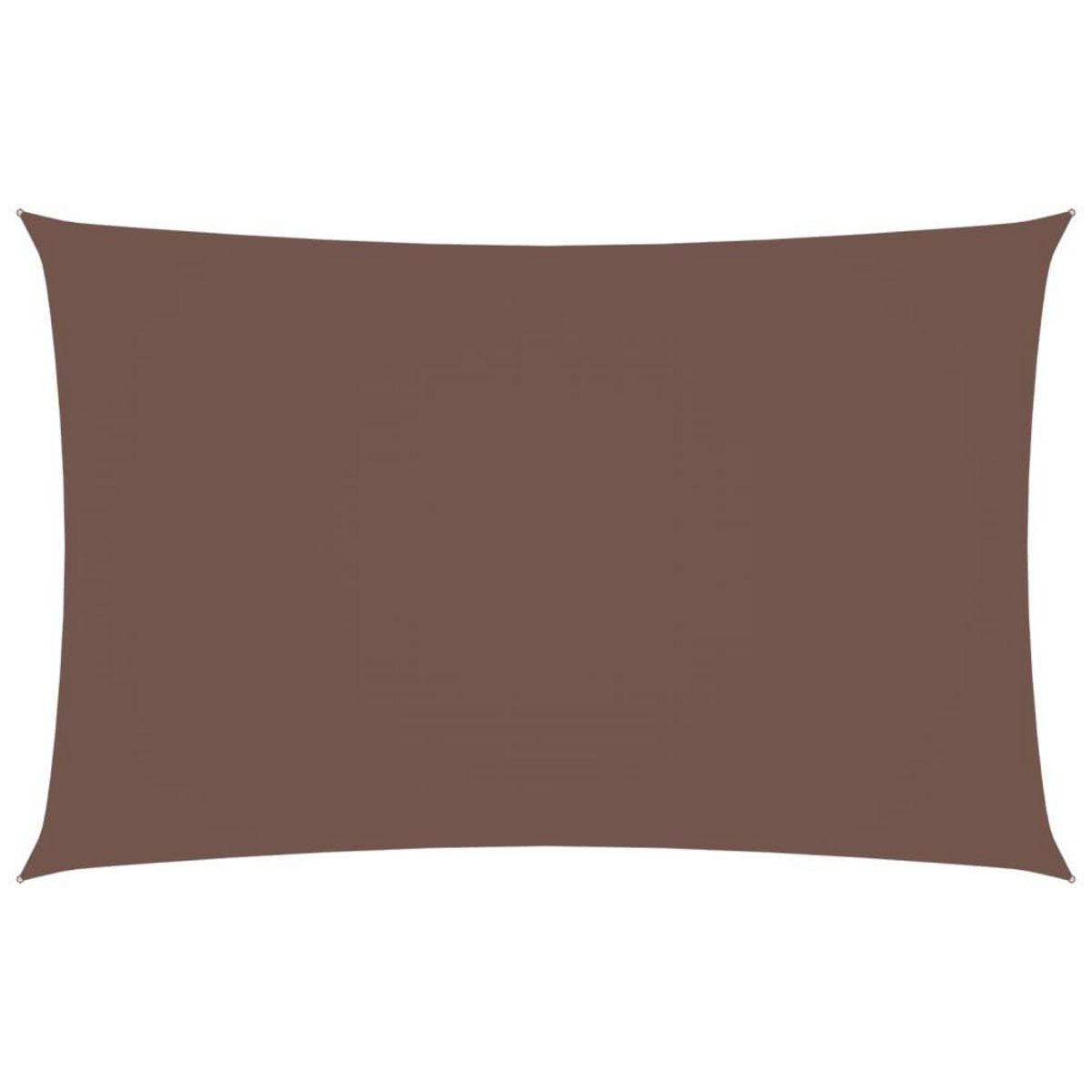 VIDAXL Voile de parasol tissu oxford rectangulaire 2x5 m marron