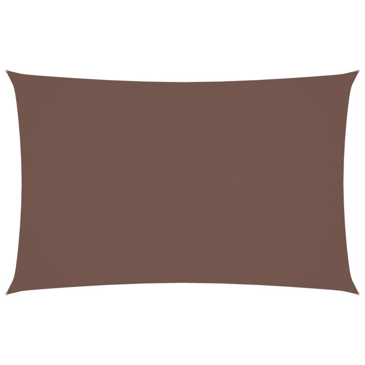 VIDAXL Voile de parasol tissu oxford rectangulaire 2x5 m marron