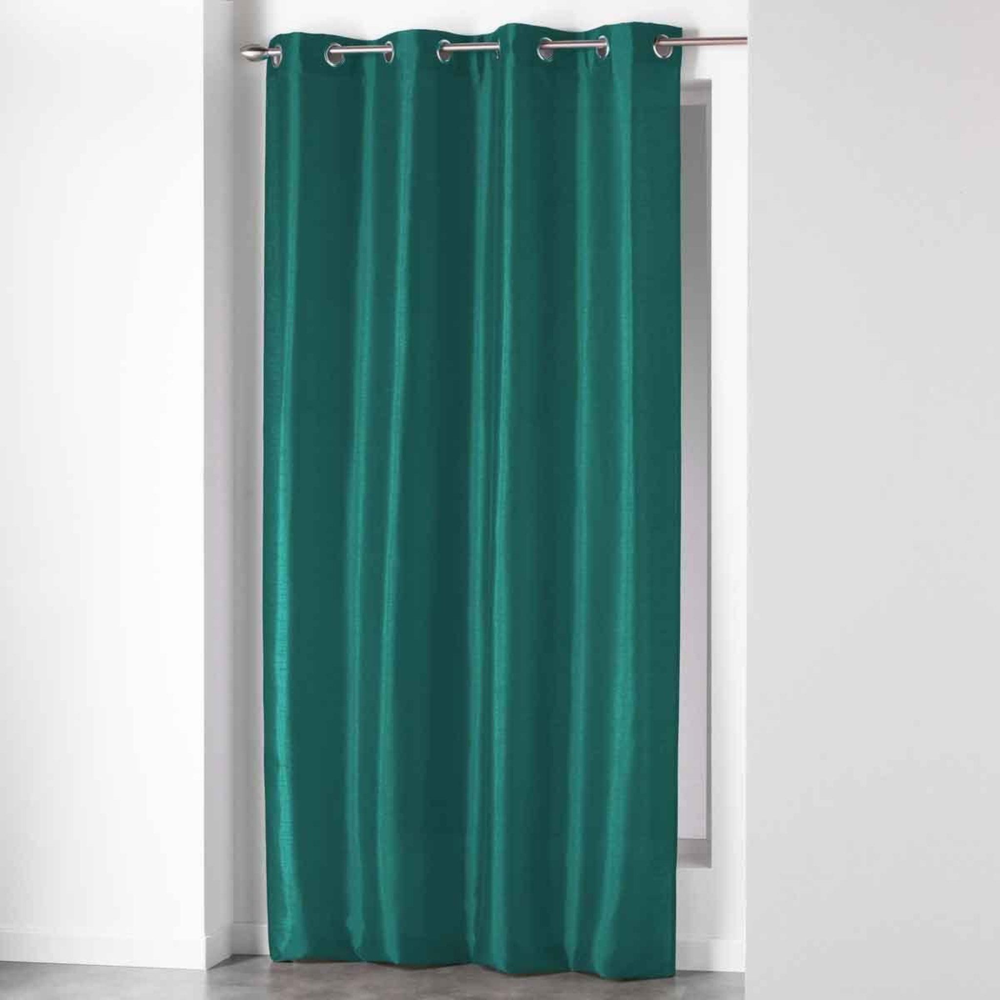 Douceur d'Intérieur Rideau à œillets  shana  140x240cm émeraude