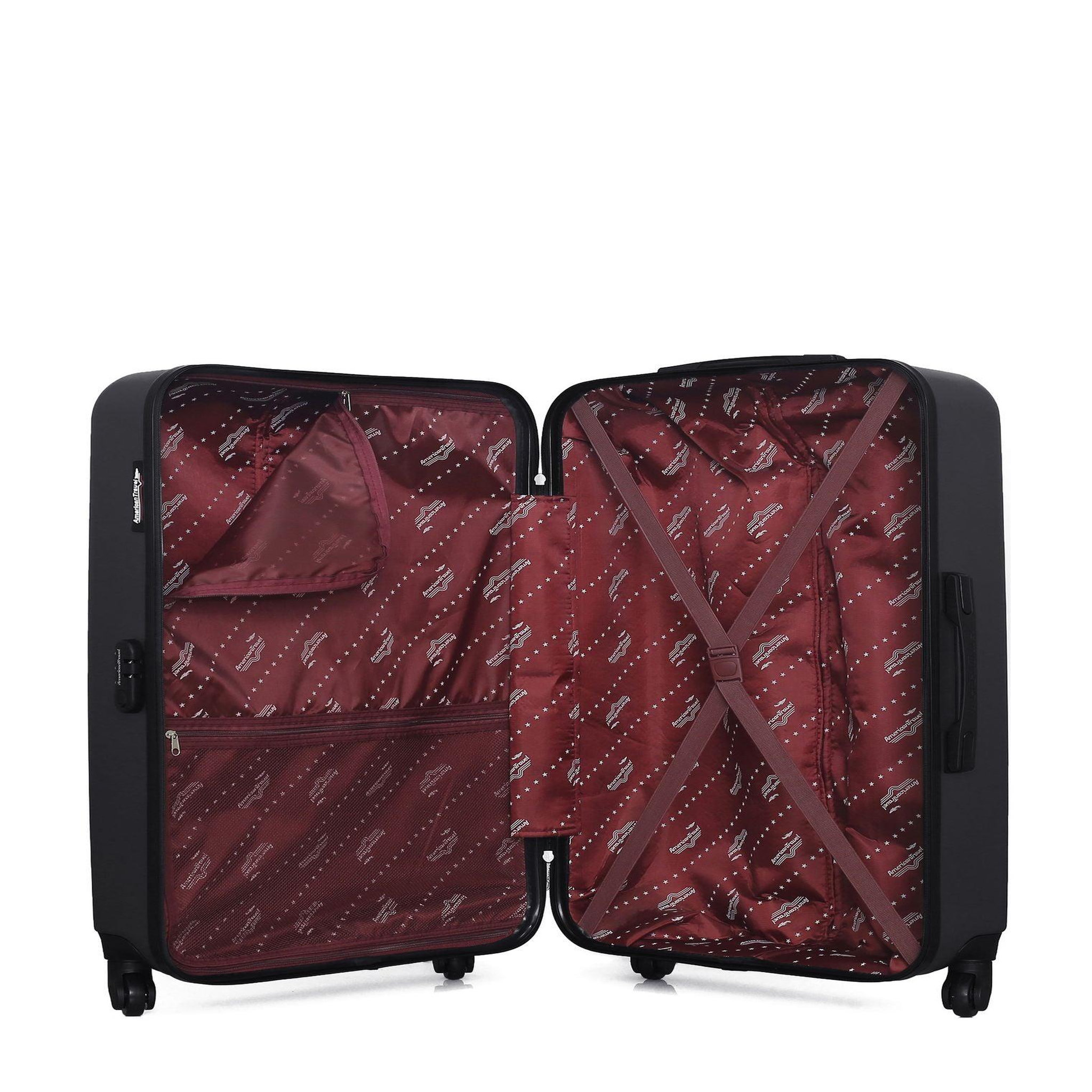 AMERICAN TRAVEL American travel - set de 4 valises bronx-m 75 cm 4 roues