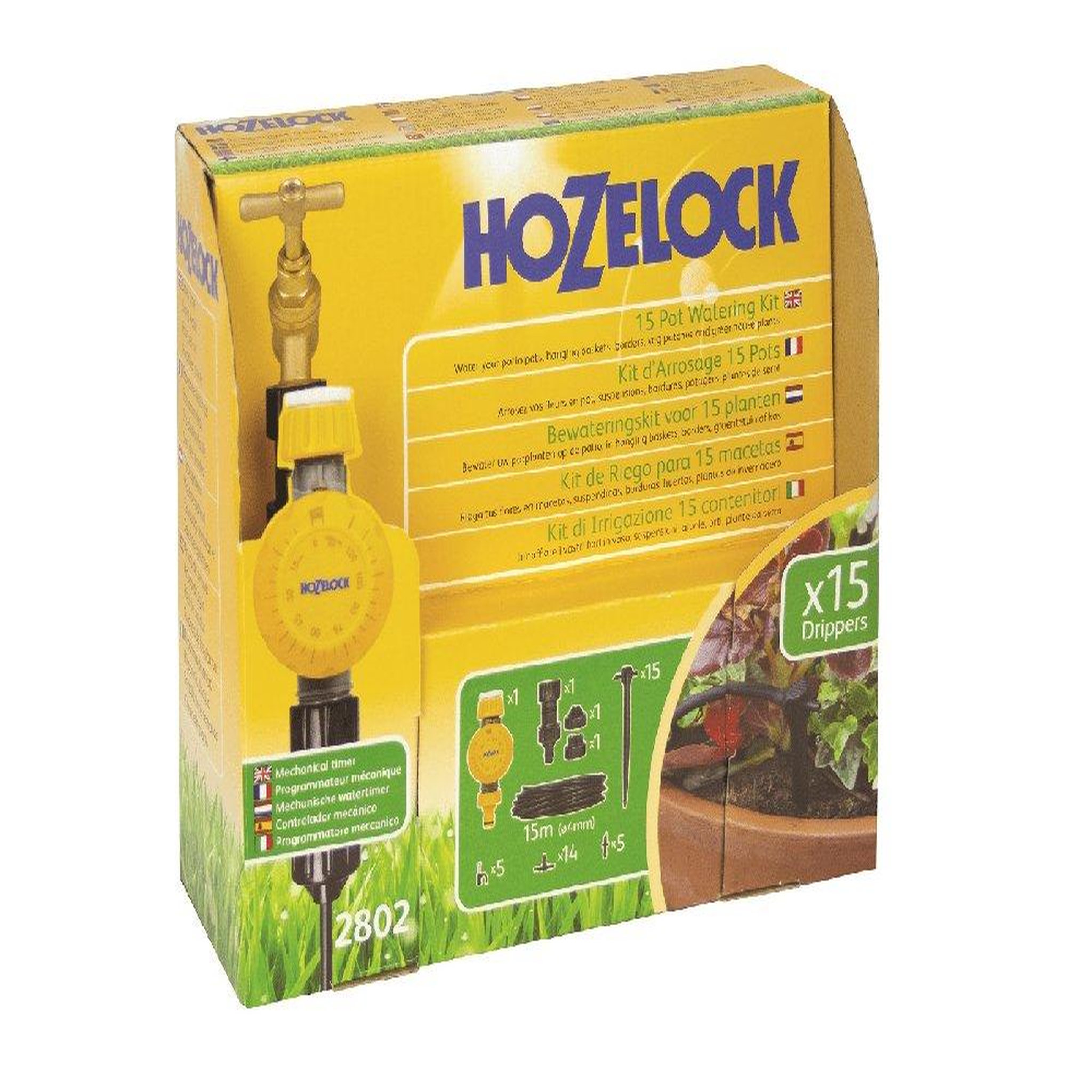 Hozelock Kit d'arrosage automatique Micro Irrigation 15 pots