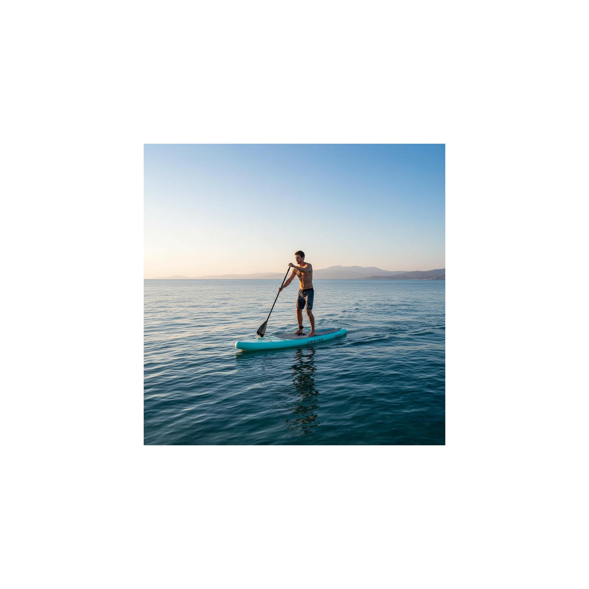 Voir la diapositive 2 : SURFTRIP Paddle gonflable - surftrip - en dropstitch - avec sac de transport - dimensions : 305 x 76 x 15 cm
