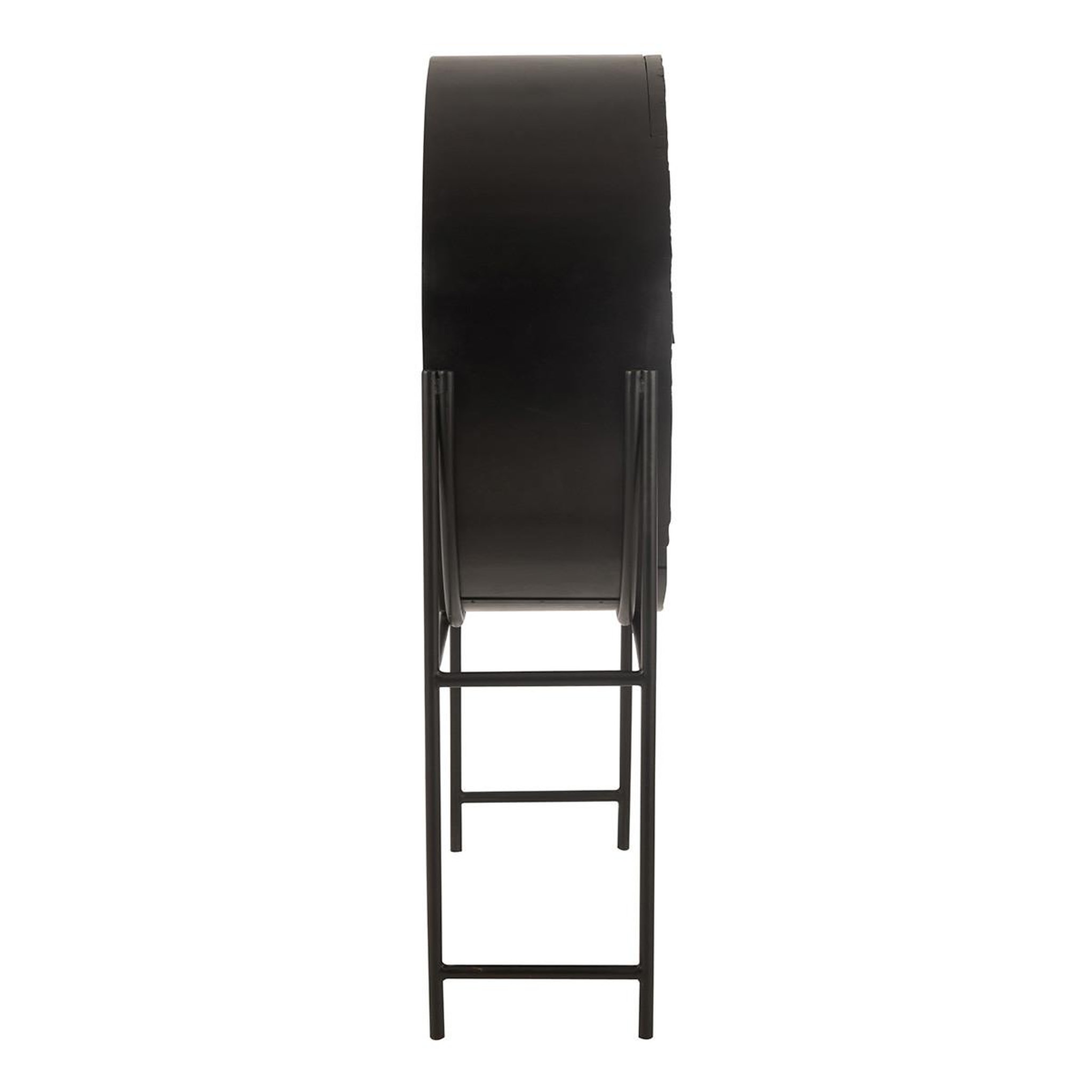 Voir la diapositive 3 : J-LINE Armoire Bar en Bois  Shanil  160cm Noir