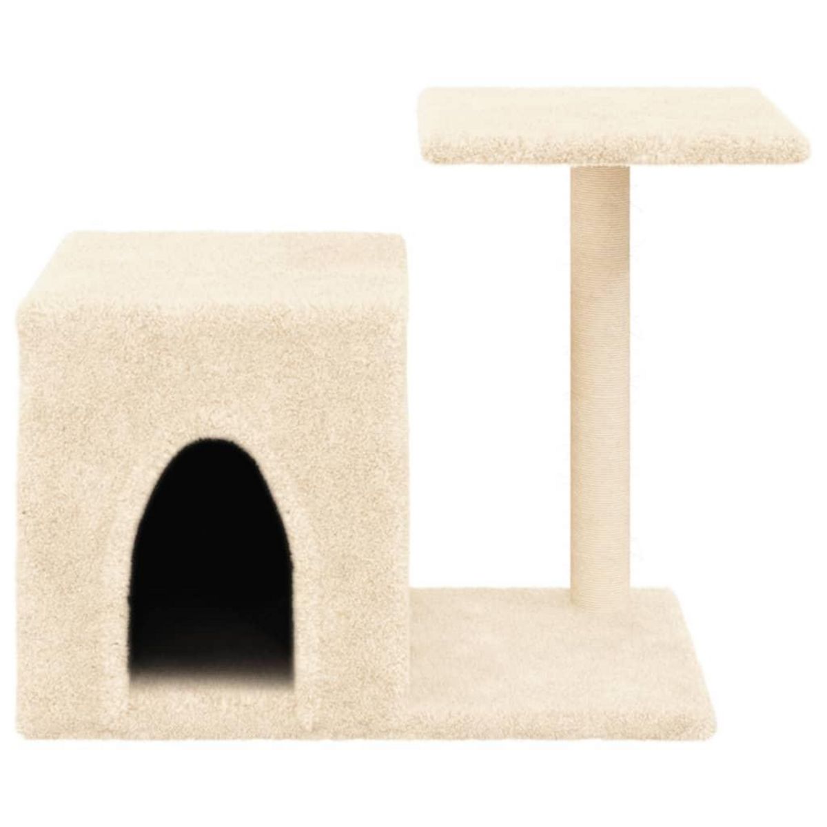 VIDAXL Arbre a chat avec griffoirs en sisal creme 50,5 cm