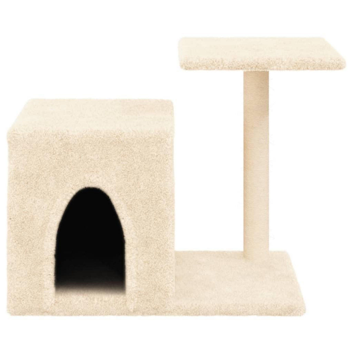 VIDAXL Arbre a chat avec griffoirs en sisal creme 50,5 cm