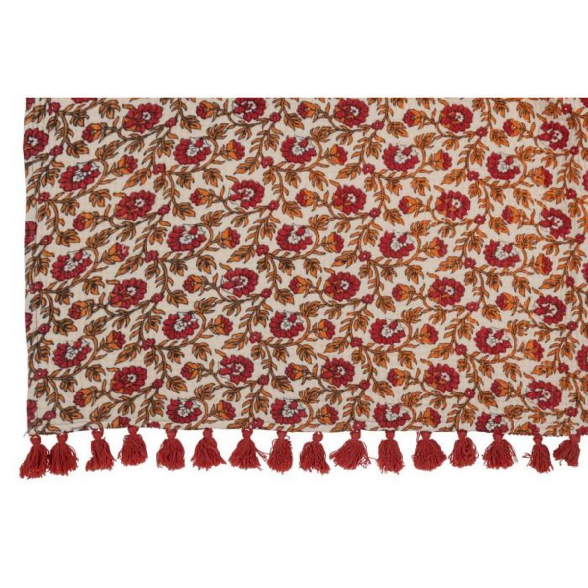 Paris Prix Plaid Imprimé  Fleurs  130x180cm Rouge