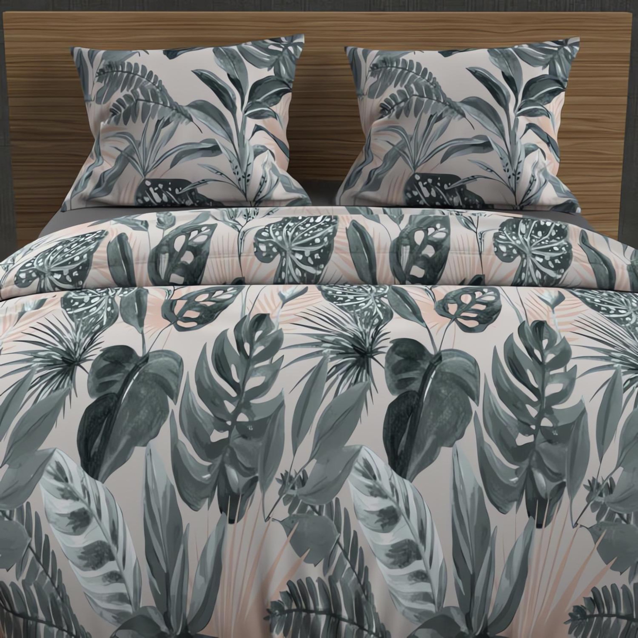 Voir la diapositive 2 : SOLEIL D'OCRE Parure housse de couette coton 57 fils TROPIC, par Soleil d'ocre
