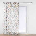 Paris Prix Rideau Voilage à Œillets  Vahine  140x240cm Multicolore