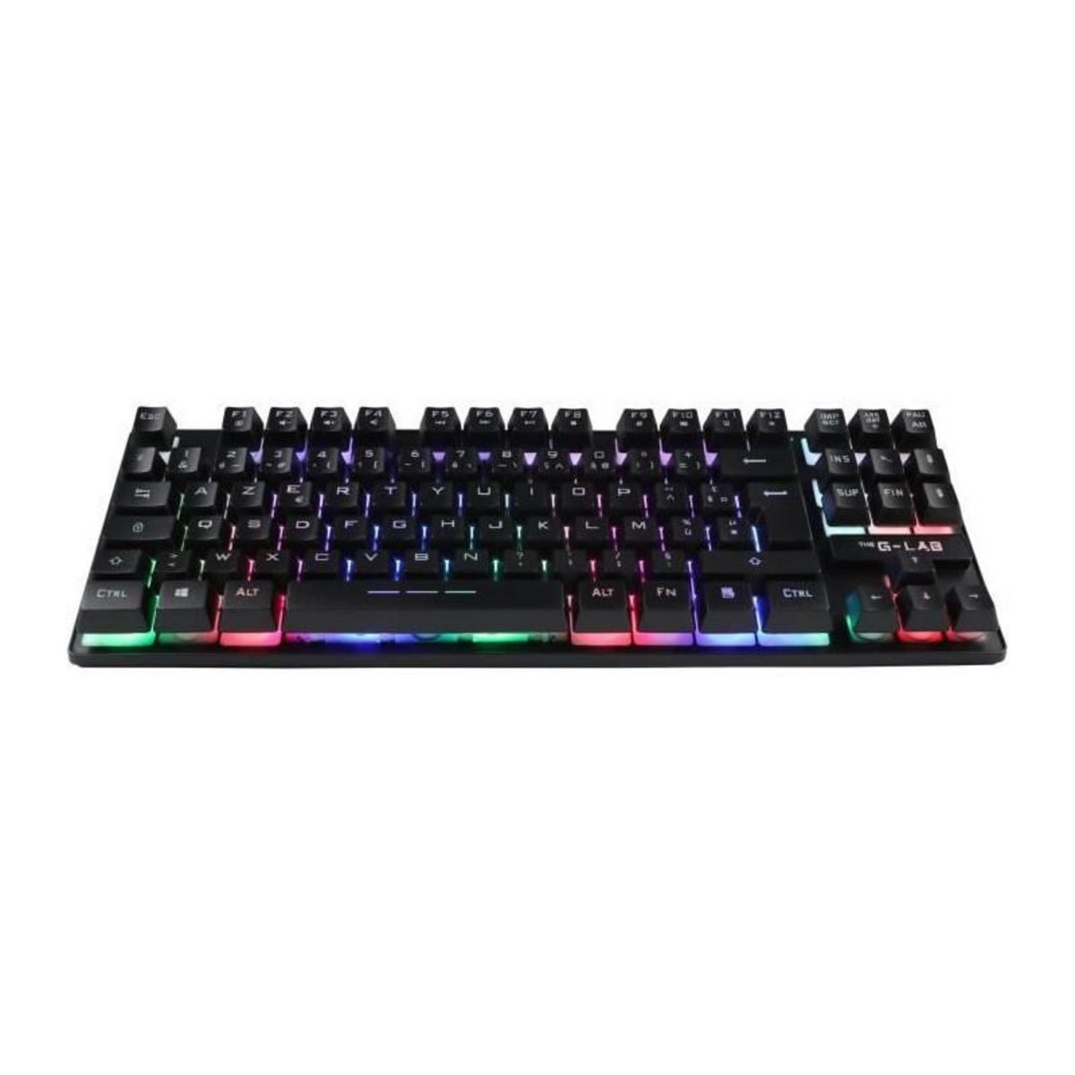 THE G-LAB Clavier Gamer - The G-Lab - KEYZ CAESIUM TKL WIRELESS - sans fil - azerty - Noir