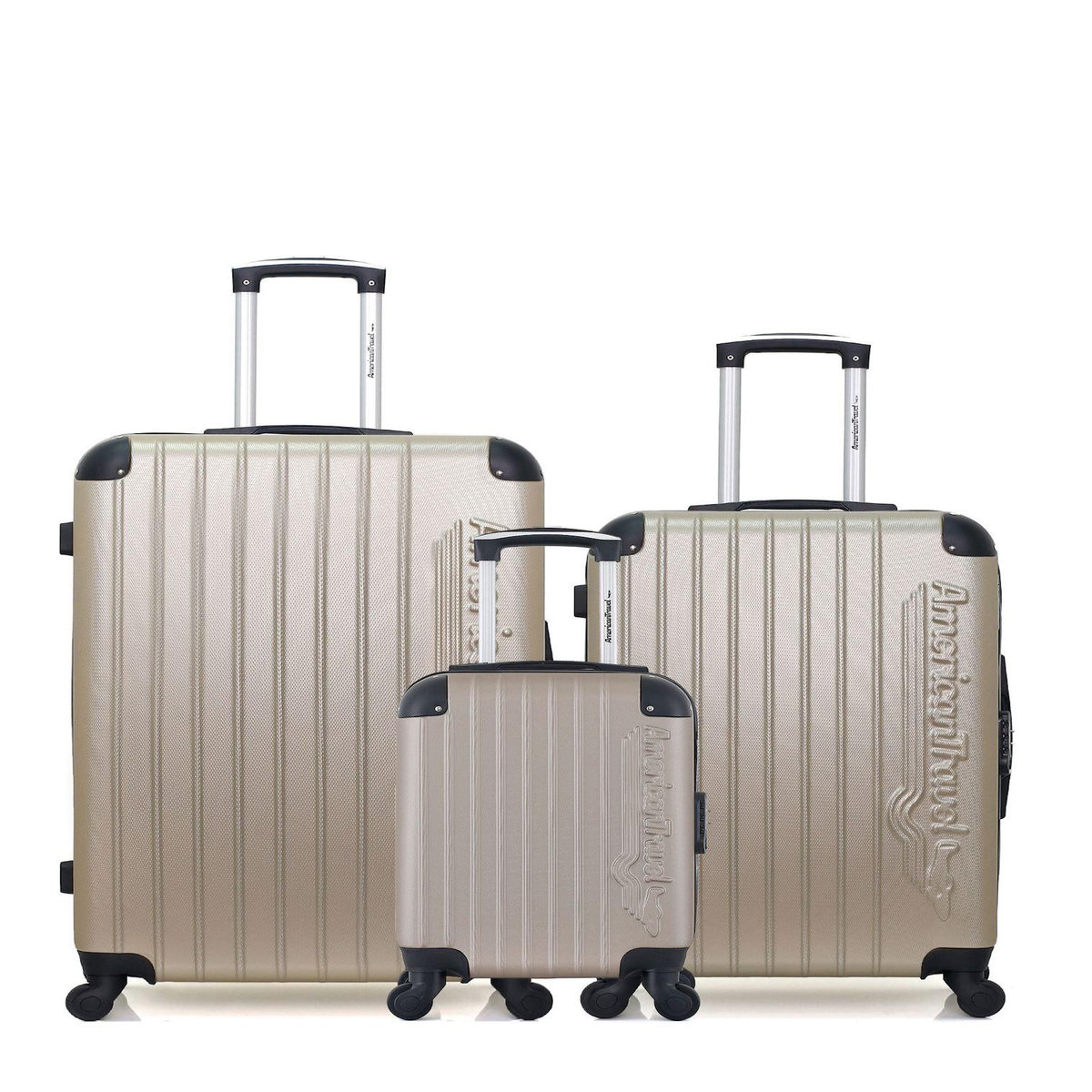 AMERICAN TRAVEL AMERICAN TRAVEL - LOT DE 3 - Valises grand format, weekend et cabine XXS BUDAPEST