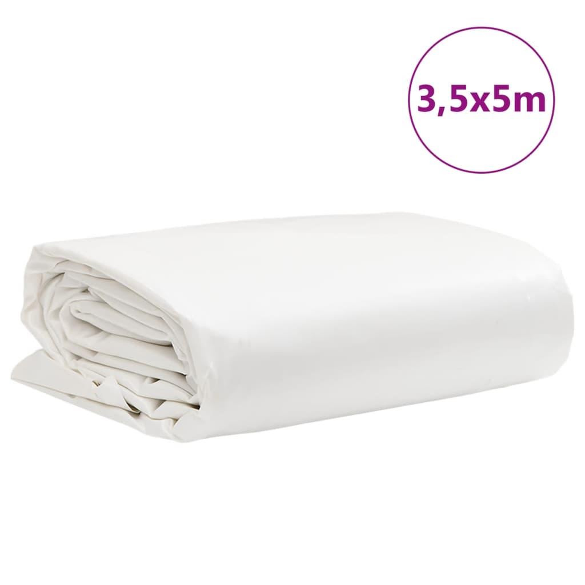 Voir la diapositive 6 : VIDAXL Bache blanc 3,5x5 m 600 /m²