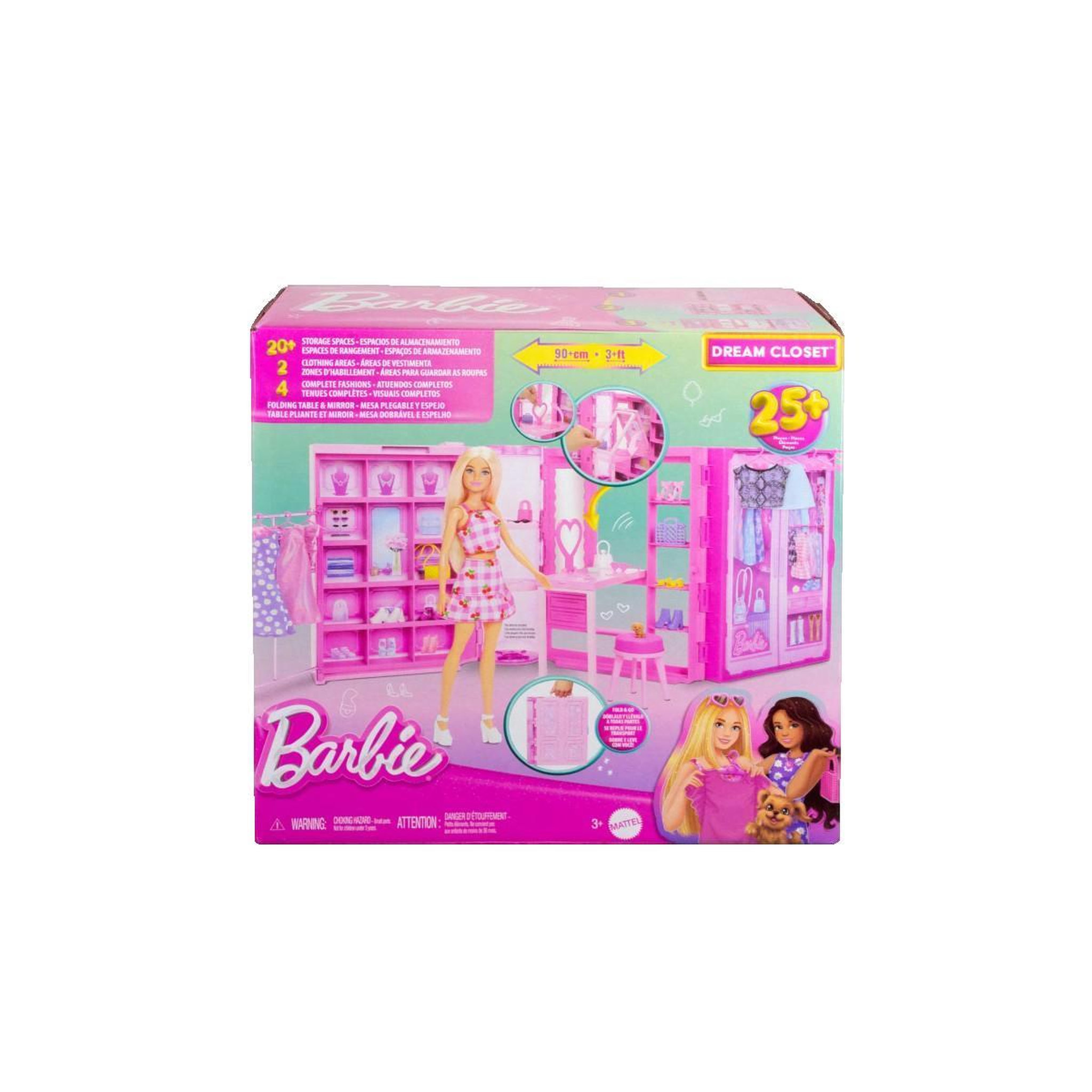MATTEL Ensemble Dressing de rêve Barbie 3.0 Mattel rose pailleté