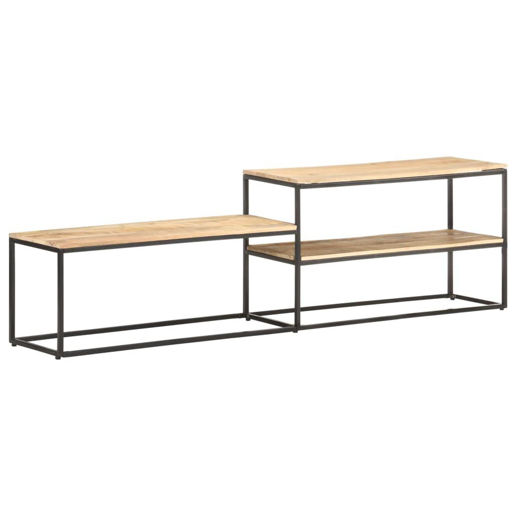 Voir la diapositive 1 : VIDAXL Meuble TV 180x30x50 cm Bois de manguier brut