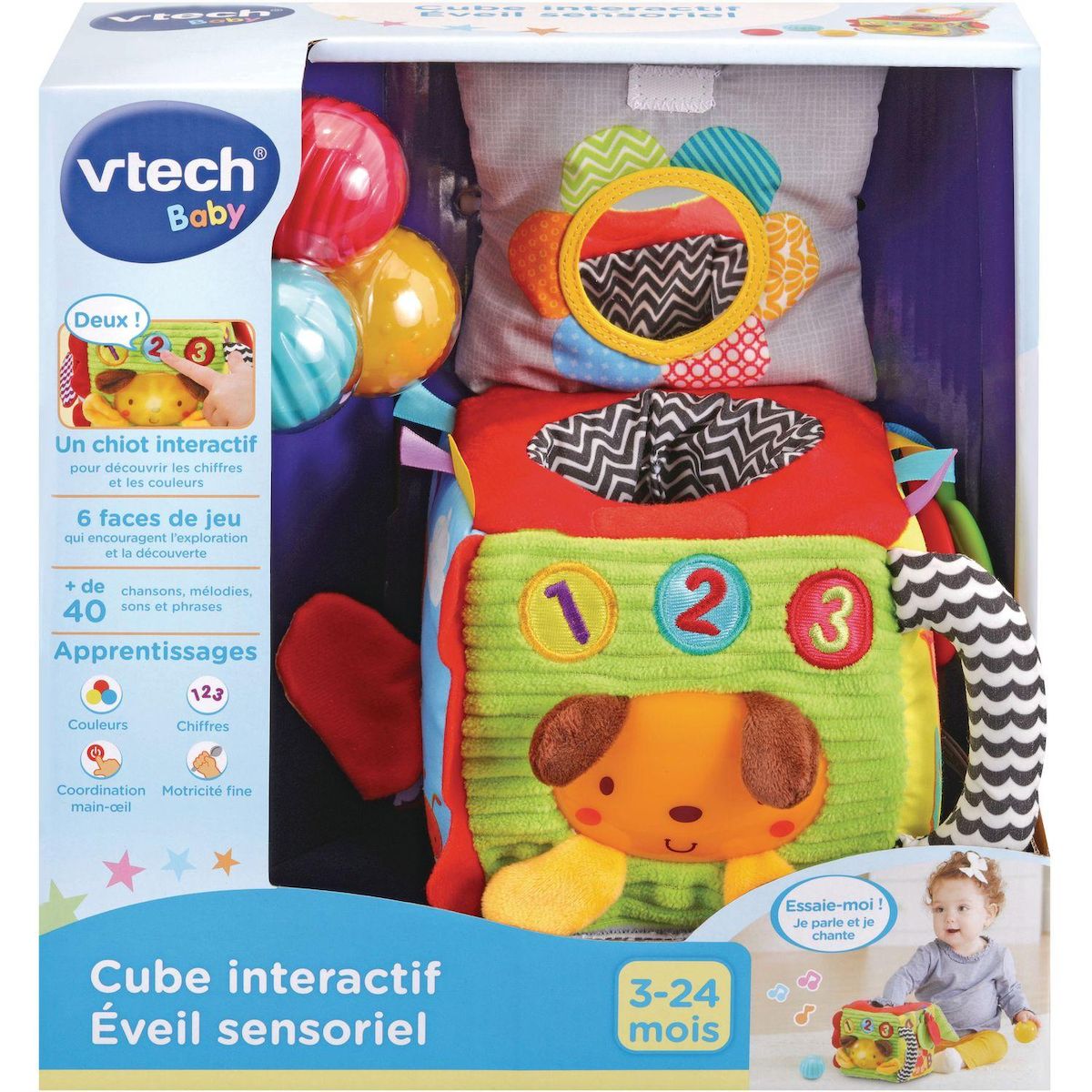 VTECH Cube interactif éveil sensoriel 