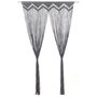 Voir la diapositive 1 : VIDAXL Rideau en macrame Anthracite 140x240 cm Coton