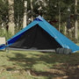 Voir la diapositive 3 : VIDAXL Tente de camping tipi 1 personne bleu impermeable