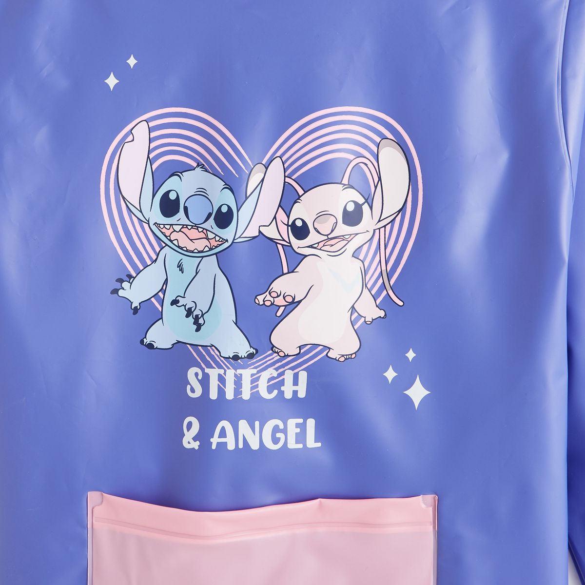 INEXTENSO Tablier ciré bleu marine fille Stitch