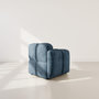 Voir la diapositive 5 : LISA DESIGN Grace - module d'assise gauche en velours texturé