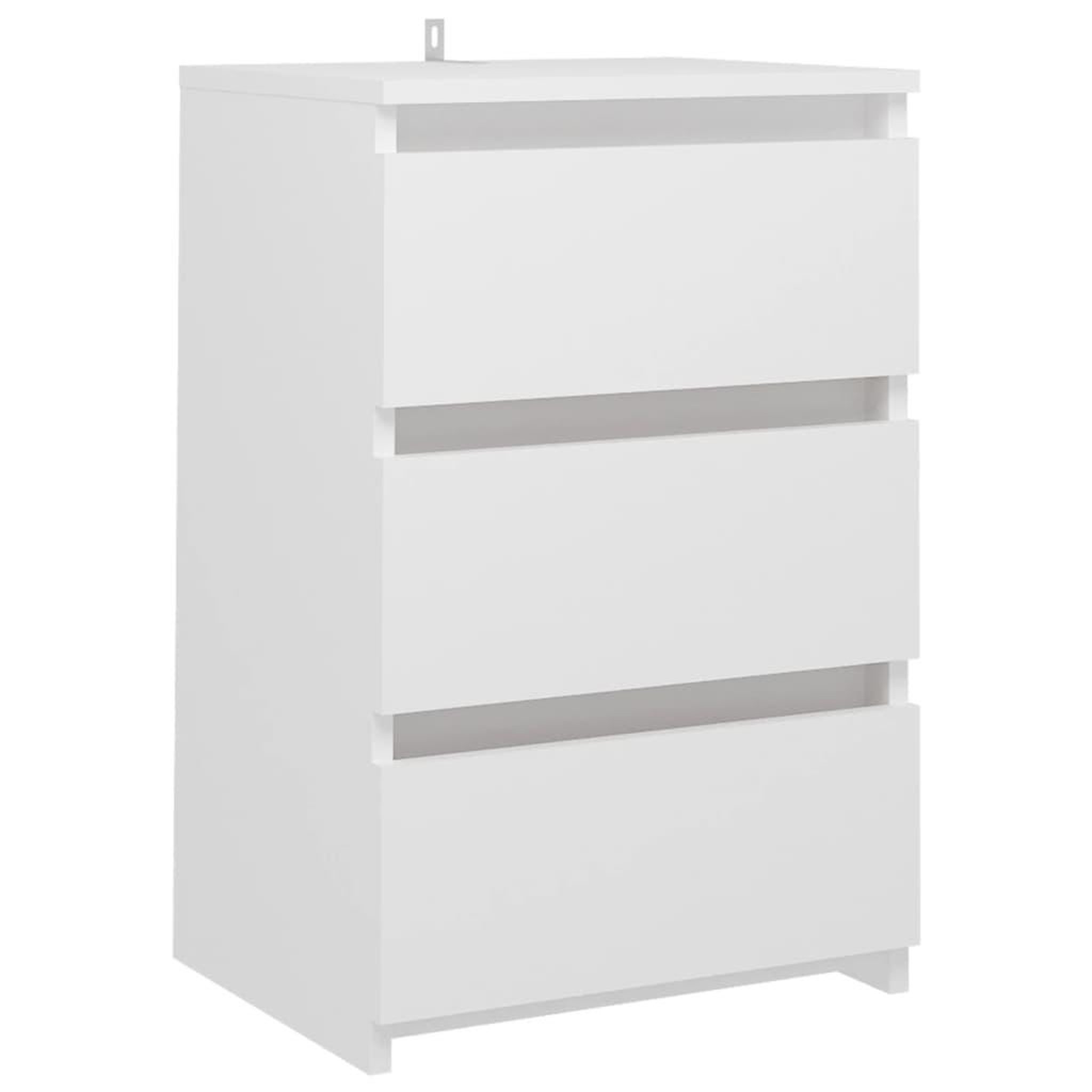 Voir la diapositive 3 : VIDAXL Tables de chevet 2 pcs Blanc 40x35x62,5 cm Agglomere