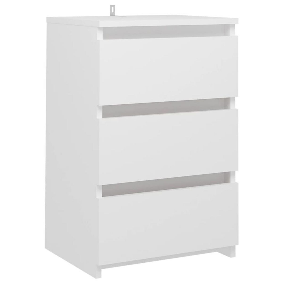 VIDAXL Tables de chevet 2 pcs Blanc 40x35x62,5 cm Agglomere